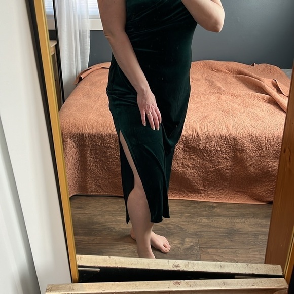 Rachel Zoe Dark Green Velvet Sexy Dress NWT - Picture 13 of 14
